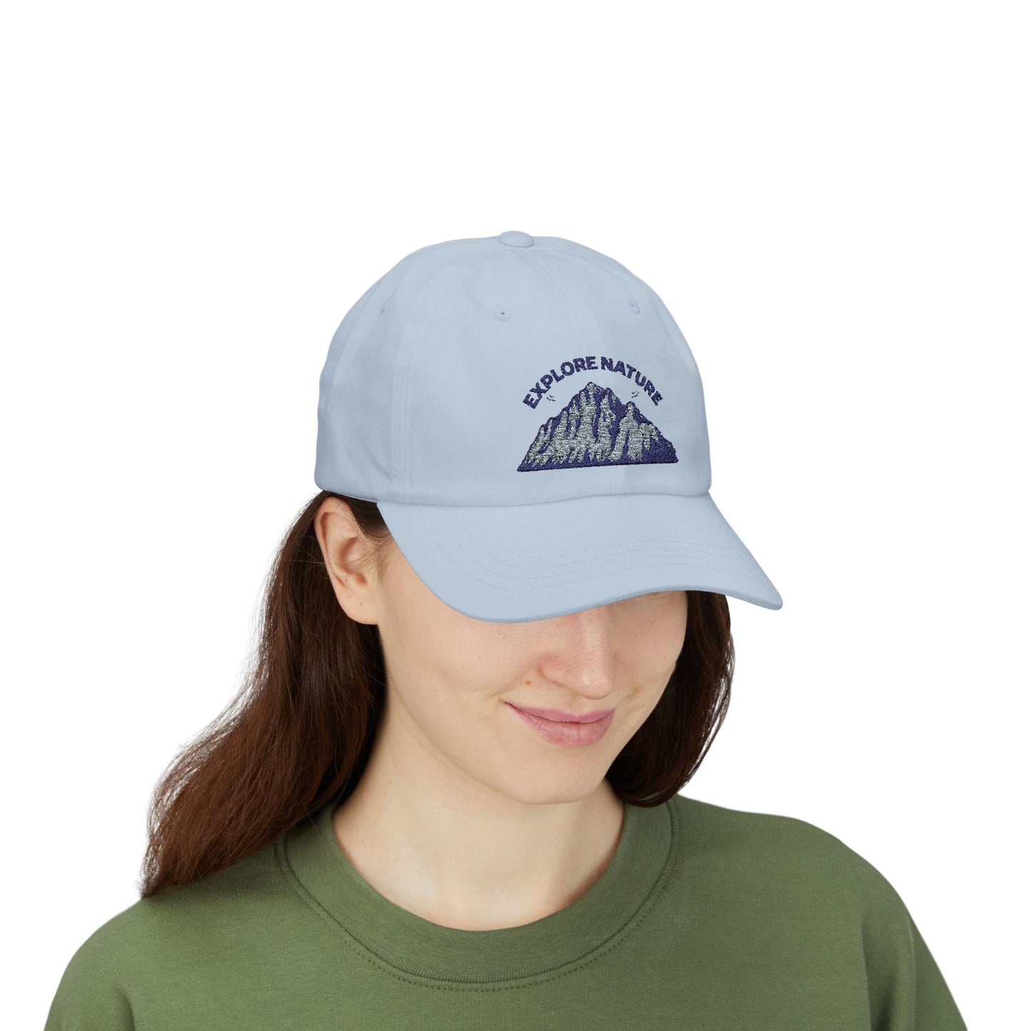 "Explore Nature" Embroidered Mountain Classic Dad Cap