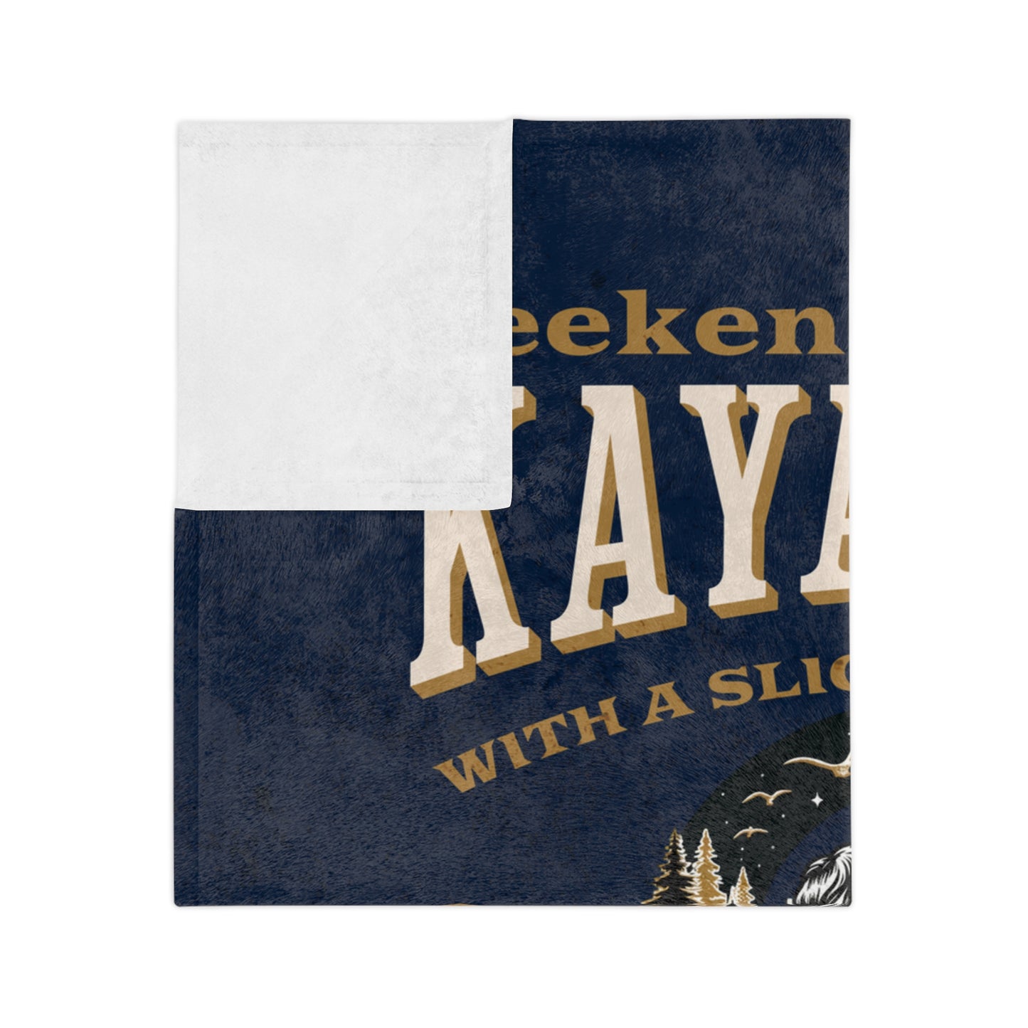 Weekend Forecast Kayaking Microfiber Blanket