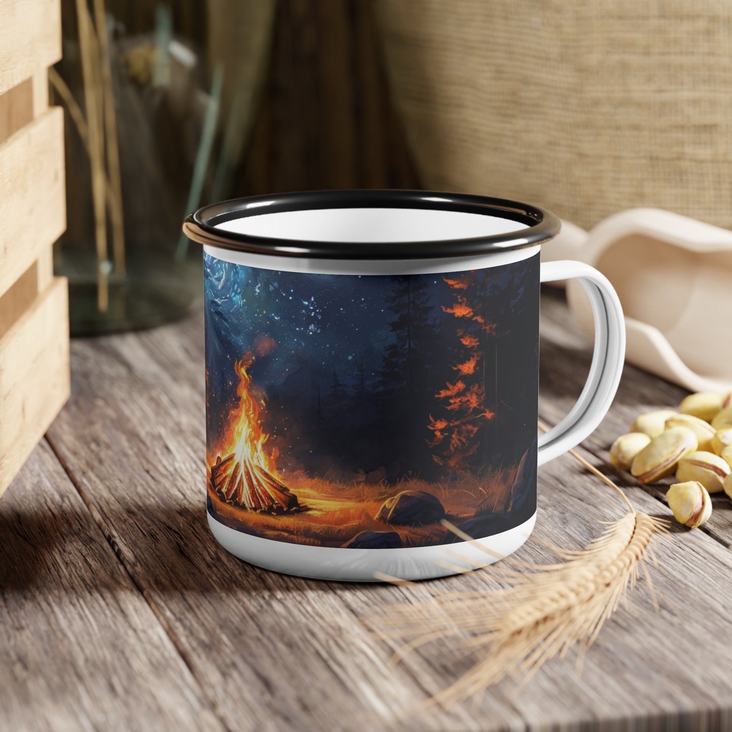 Campfire Nights Enamel Camp Cup