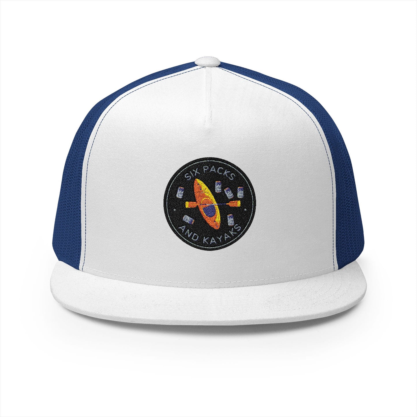 Six Packs & Kayaks" Embroidered Trucker Hat