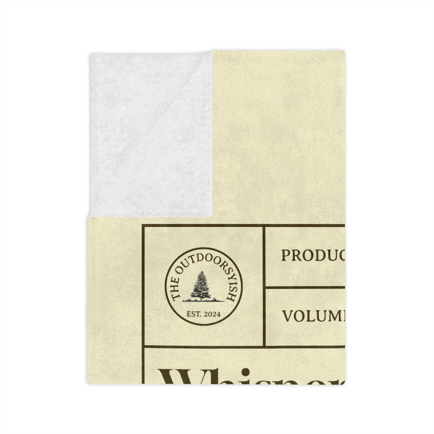 Camping Perfume Label Microfiber Blanket