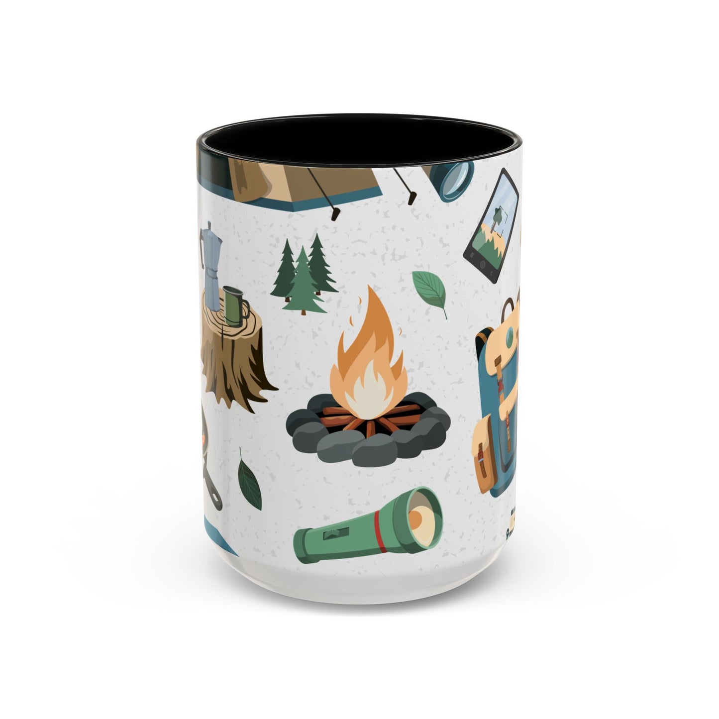 Camping Elements - Colored Handle Ceramic Mug