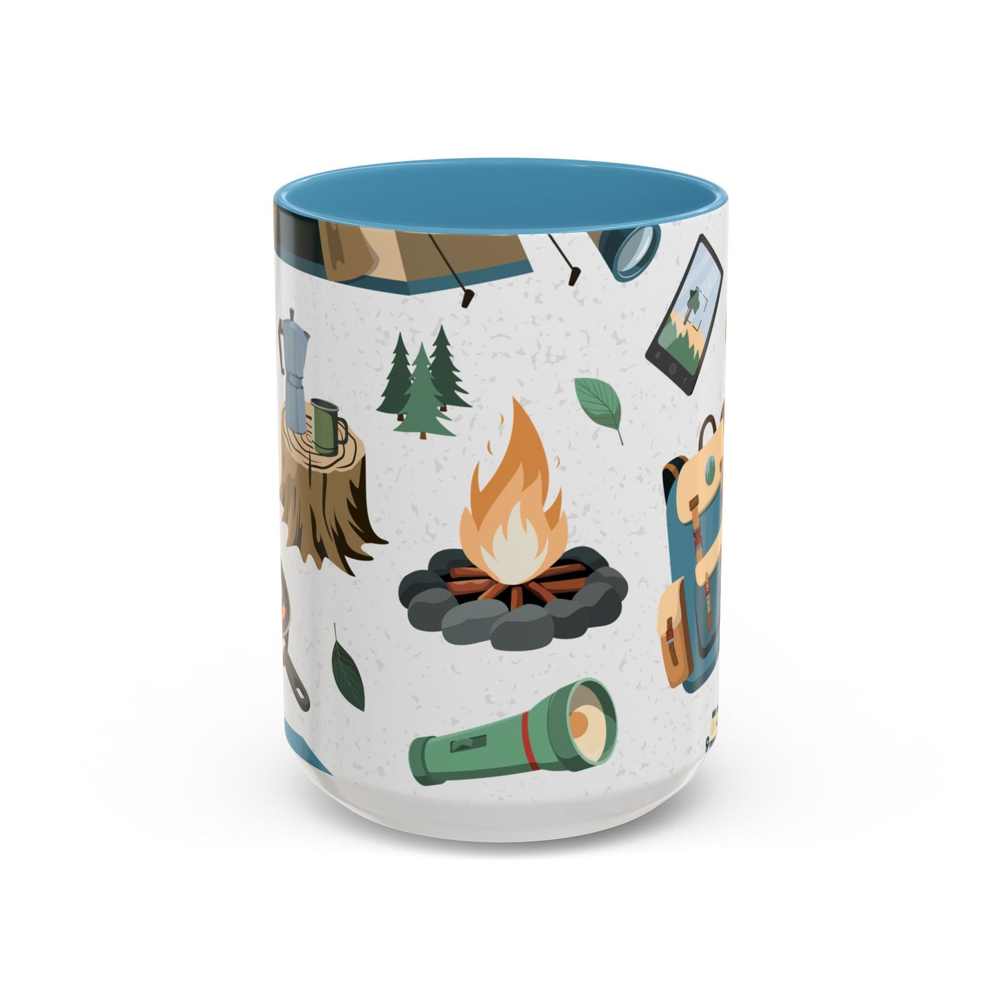 Camping Elements - Colored Handle Ceramic Mug