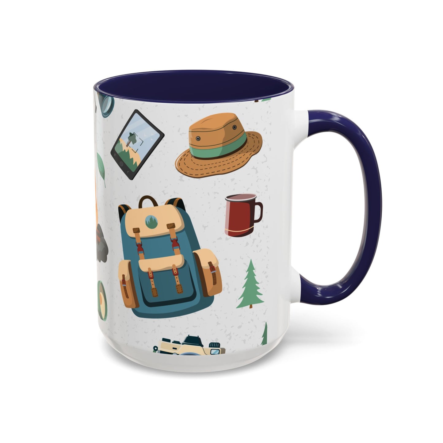 Camping Elements - Colored Handle Ceramic Mug