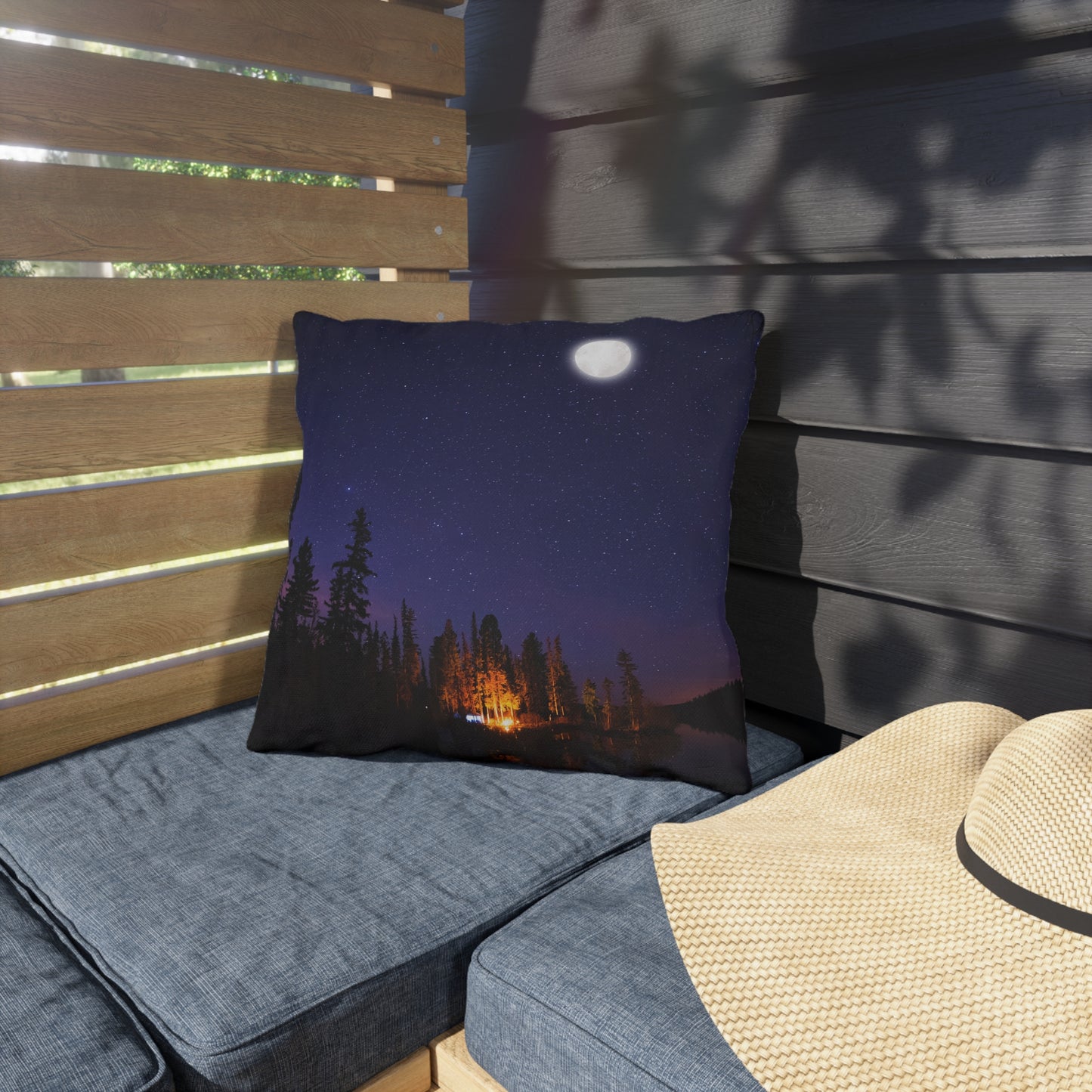 Campfire Nights Outdoor Pillow