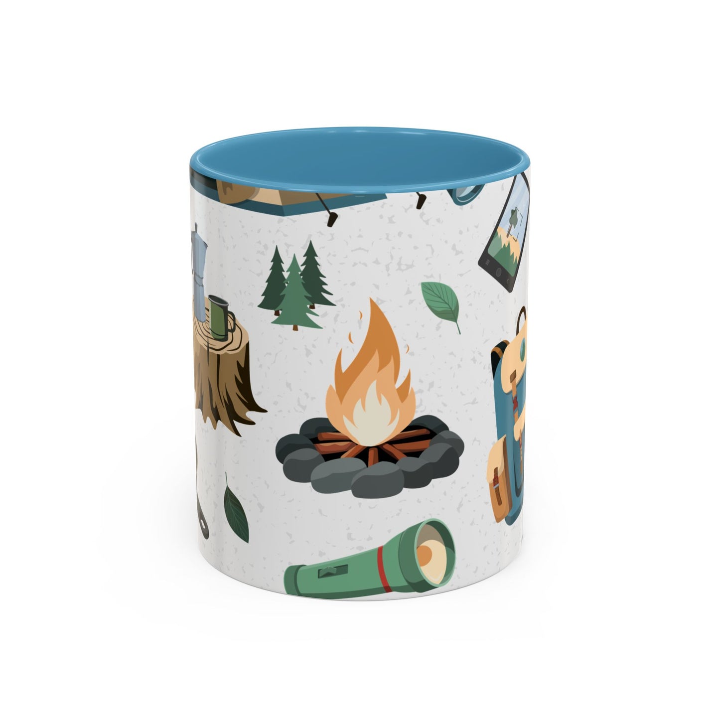 Camping Elements - Colored Handle Ceramic Mug