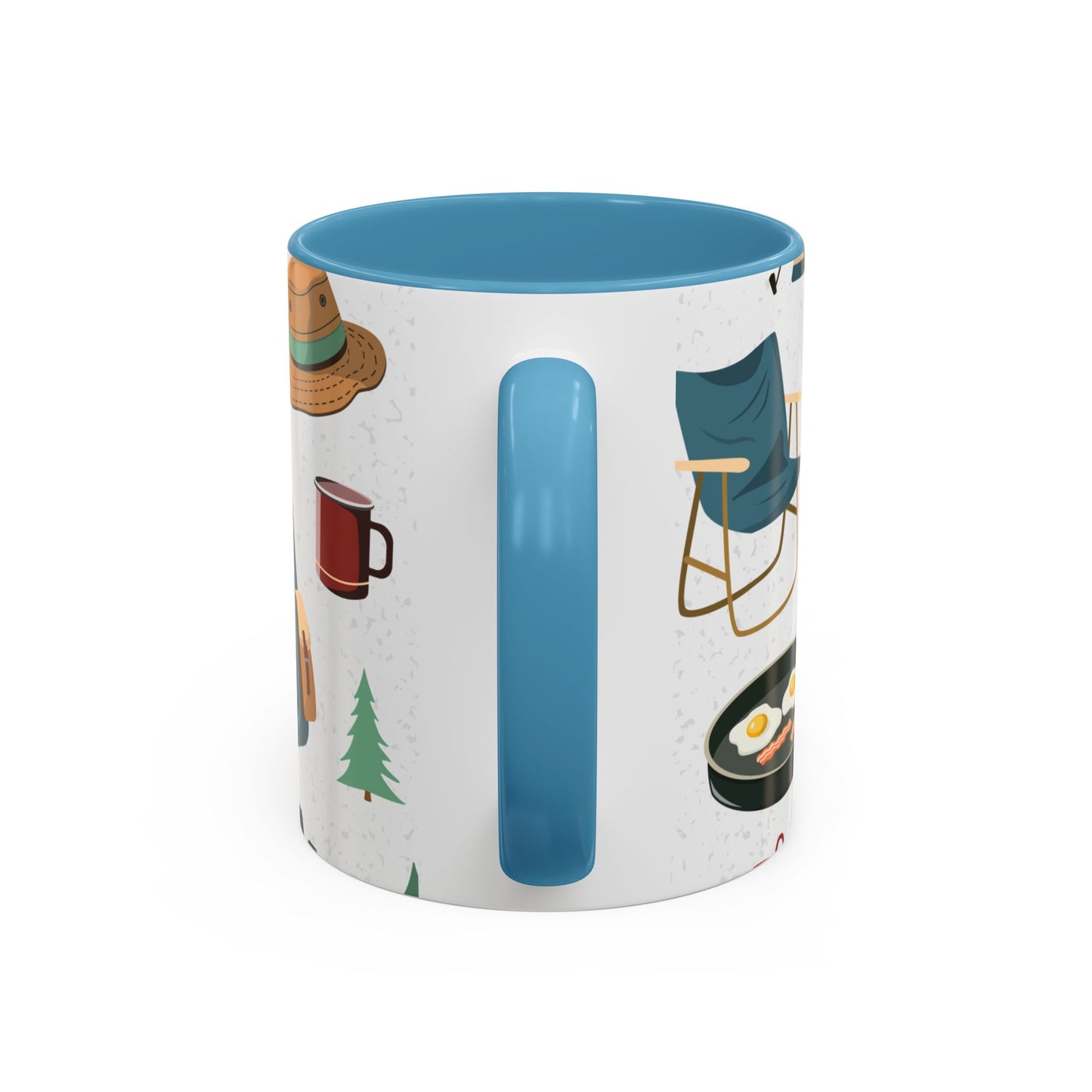 Camping Elements - Colored Handle Ceramic Mug