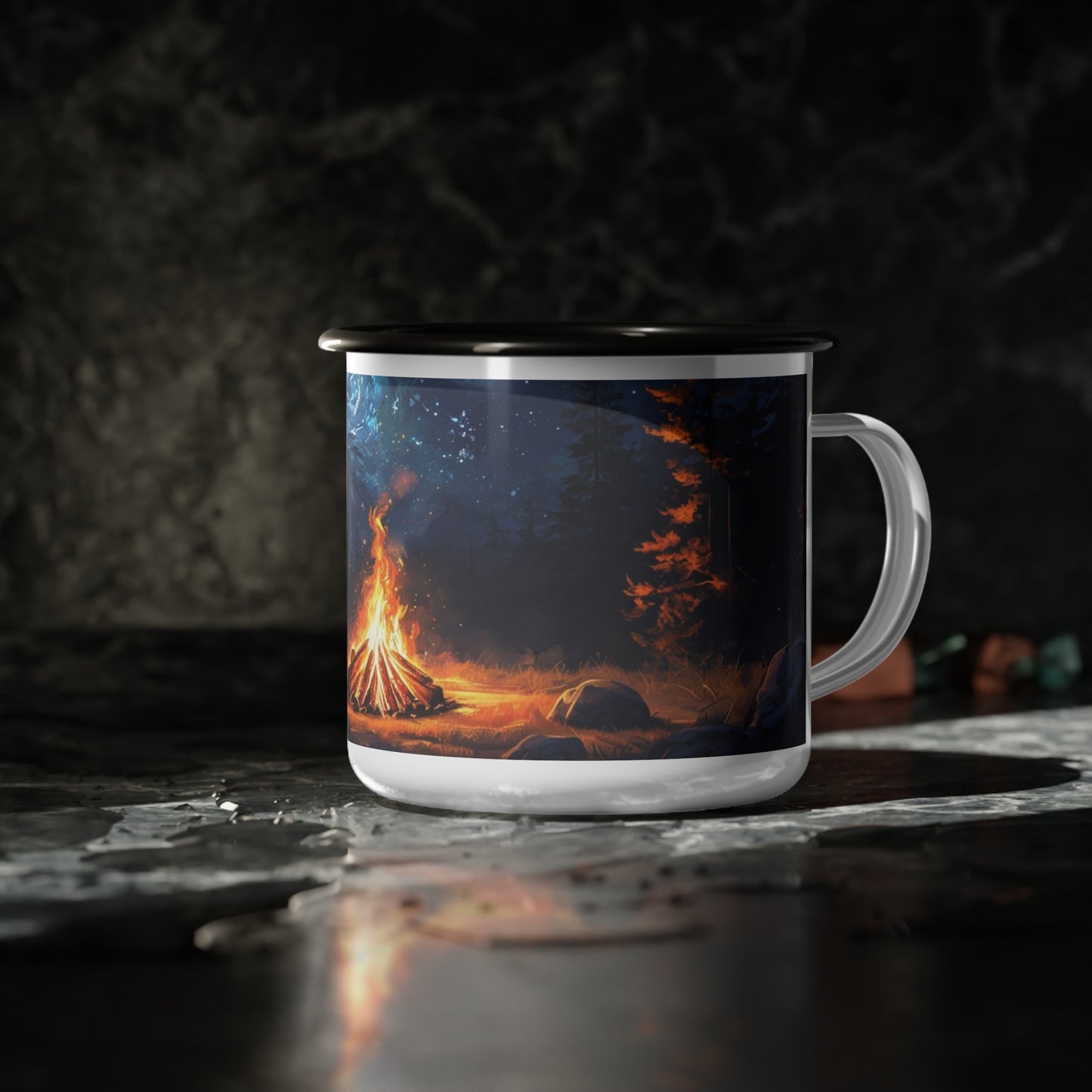 Campfire Nights Enamel Camp Cup