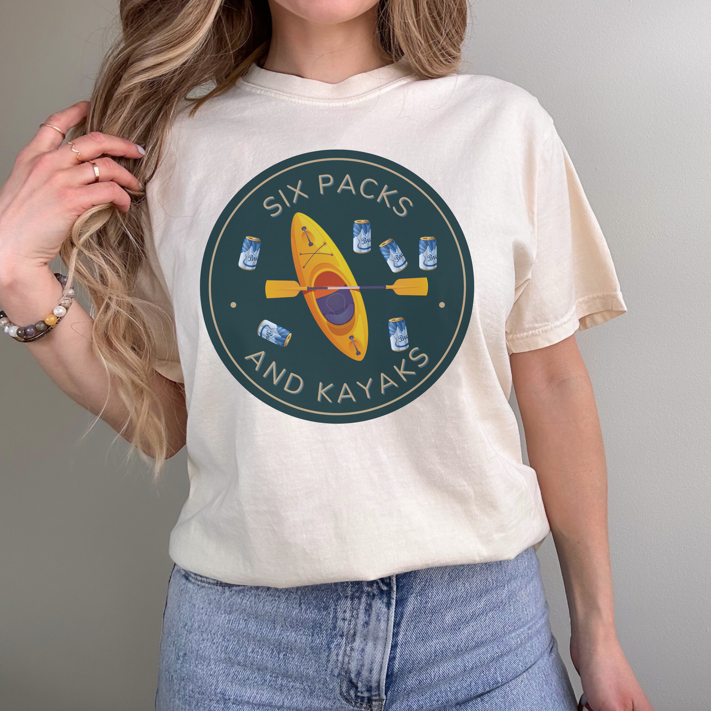 Six Packs And Kayaks Tee