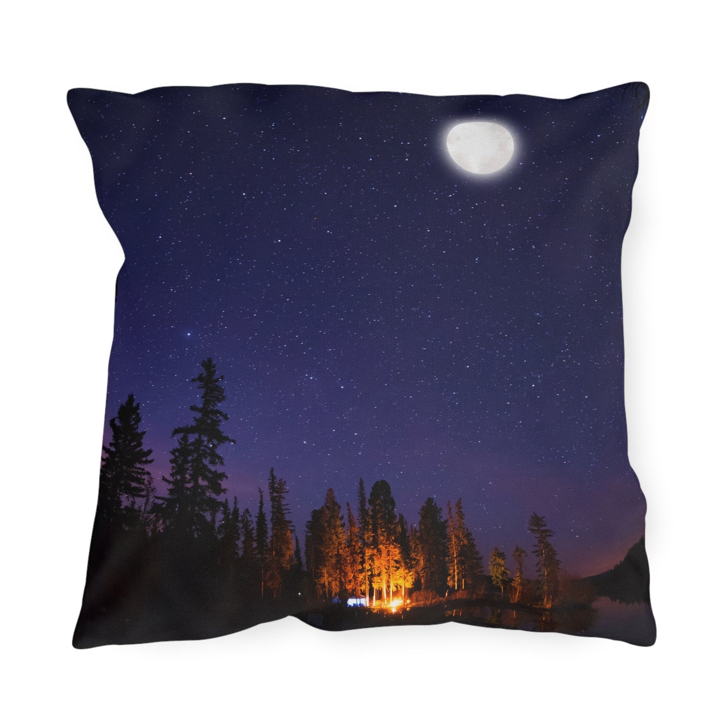 Campfire Nights Outdoor Pillow