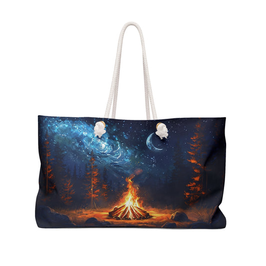 Cosmic Campfire Weekender Bag - Perfect for Outdoor Adventures