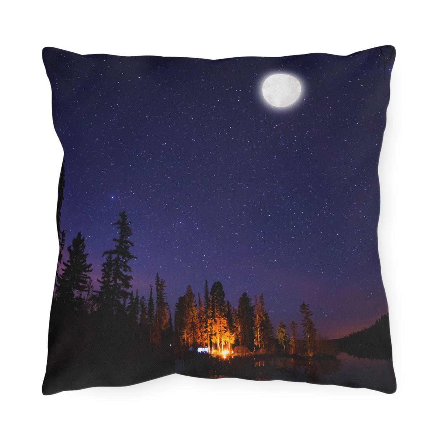 Campfire Nights Outdoor Pillow