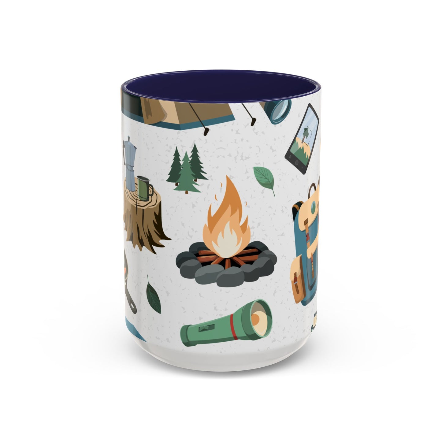 Camping Elements - Colored Handle Ceramic Mug