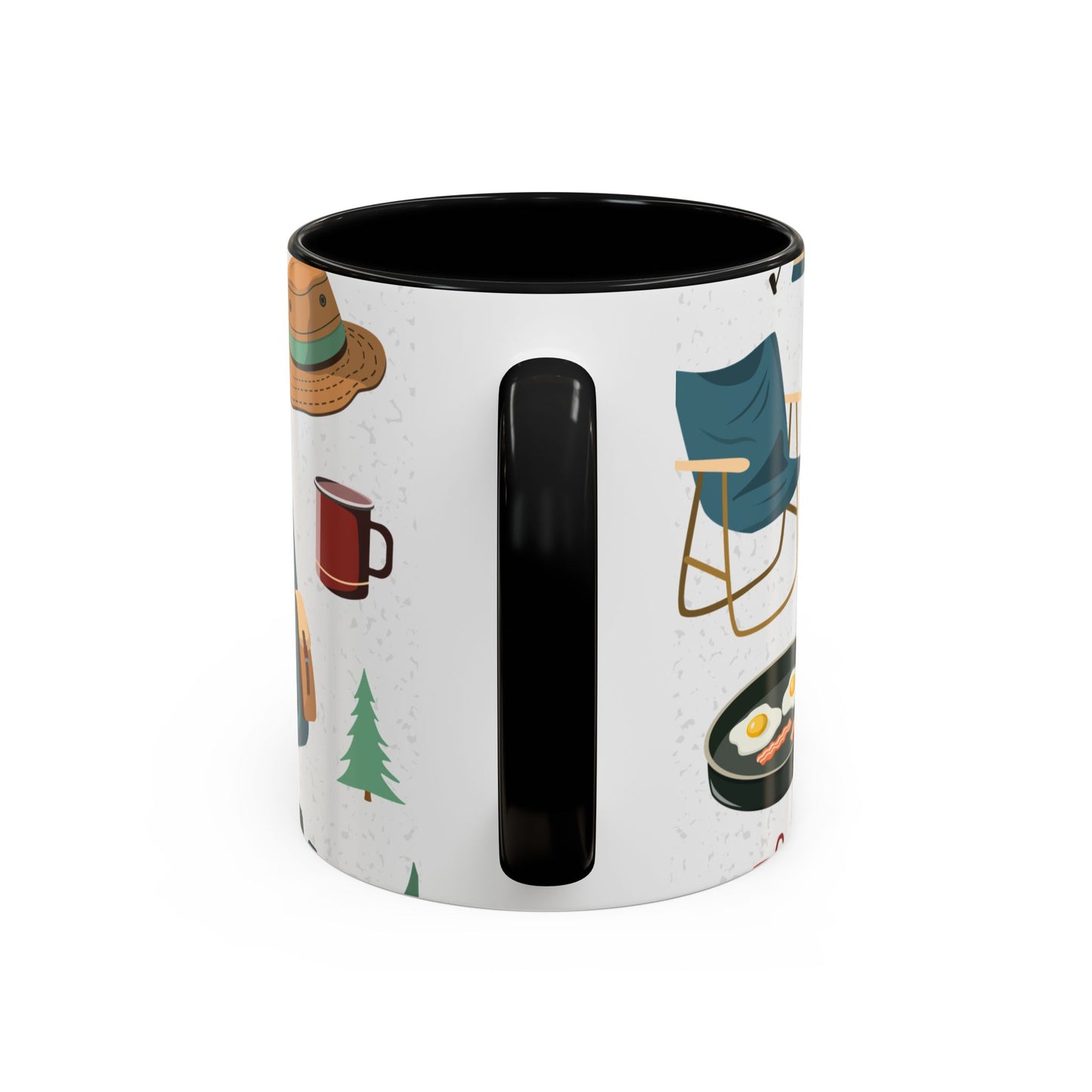 Camping Elements - Colored Handle Ceramic Mug