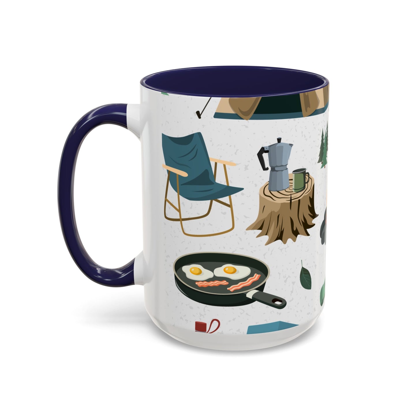 Camping Elements - Colored Handle Ceramic Mug