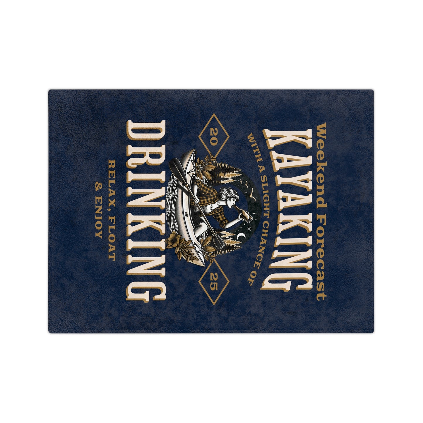 Weekend Forecast Kayaking Microfiber Blanket
