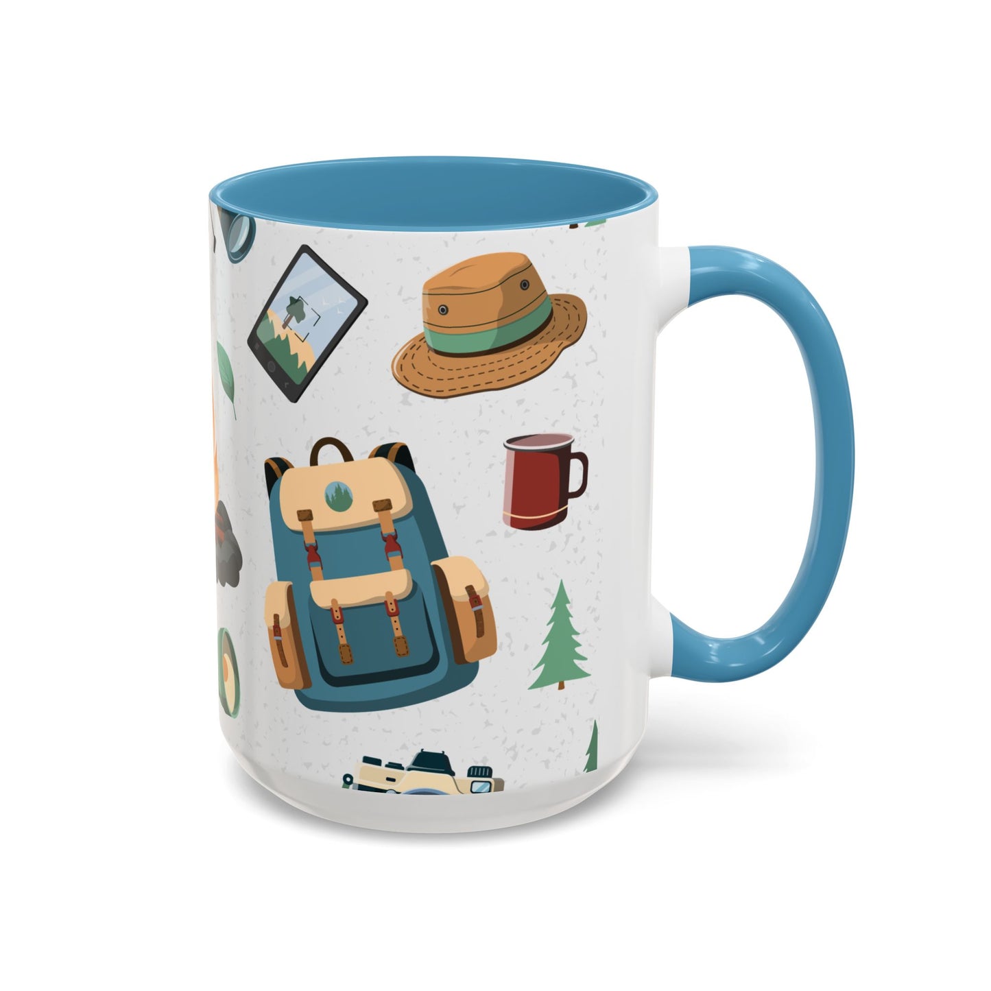 Camping Elements - Colored Handle Ceramic Mug