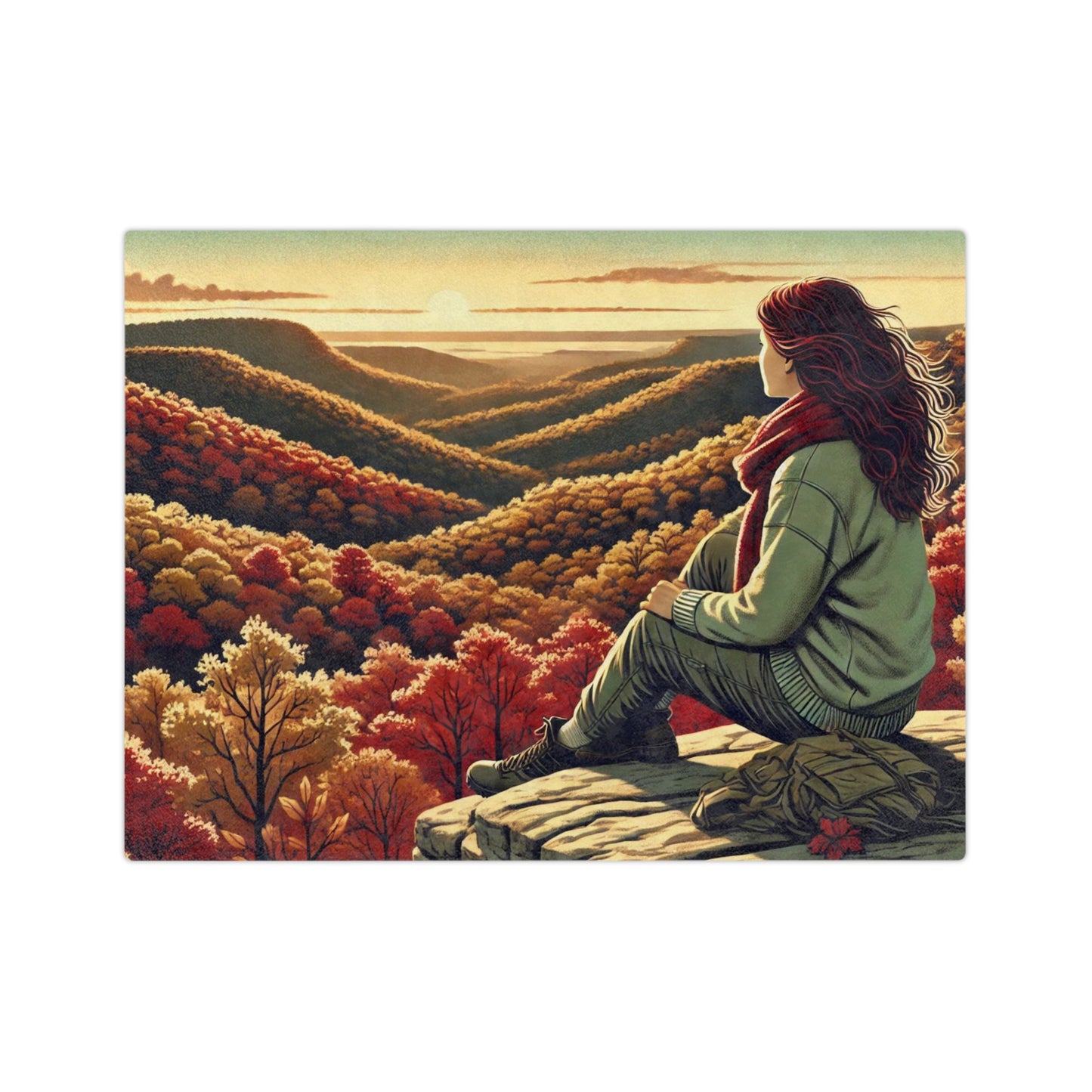 Microfiber Blanket - Fall Views From Above