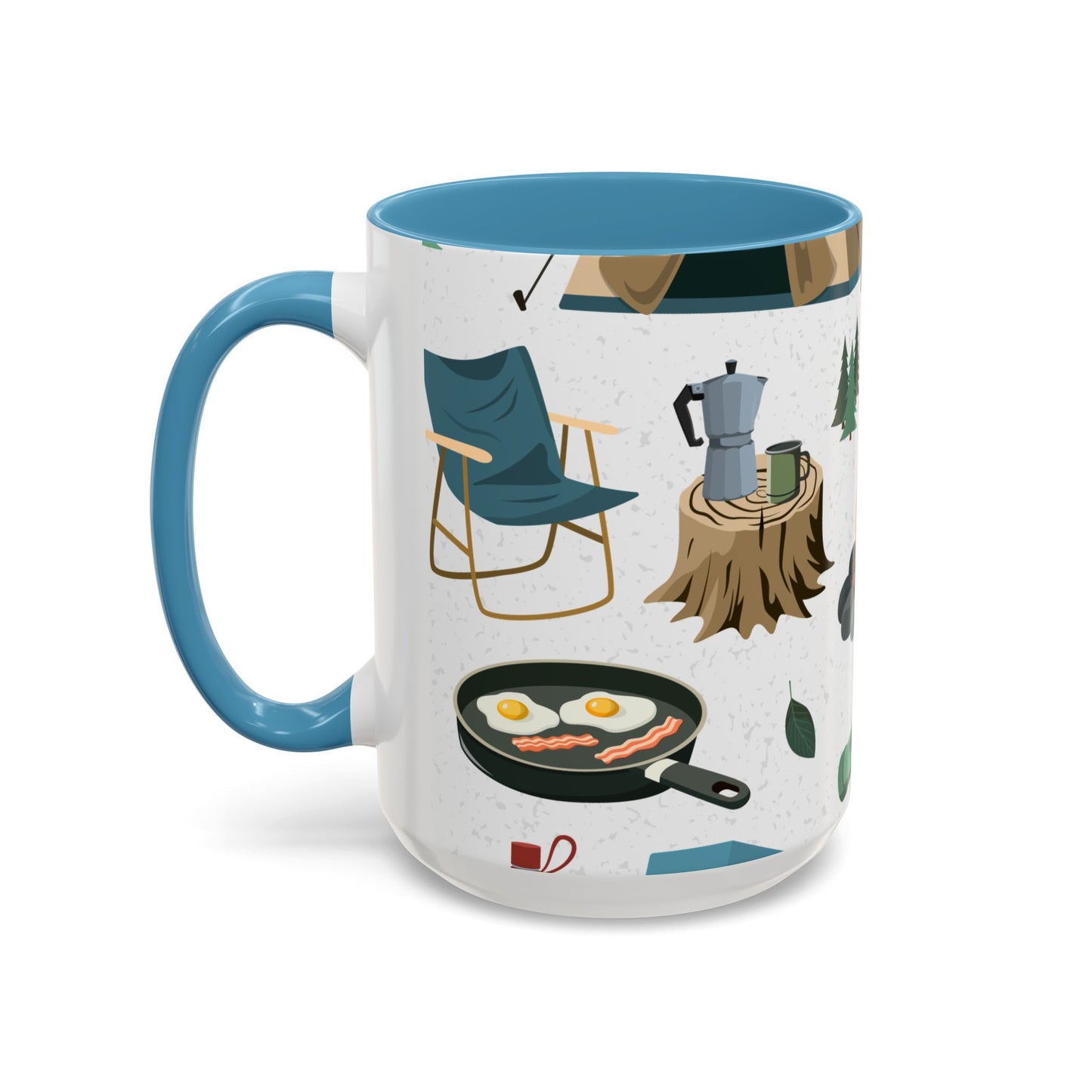 Camping Elements - Colored Handle Ceramic Mug