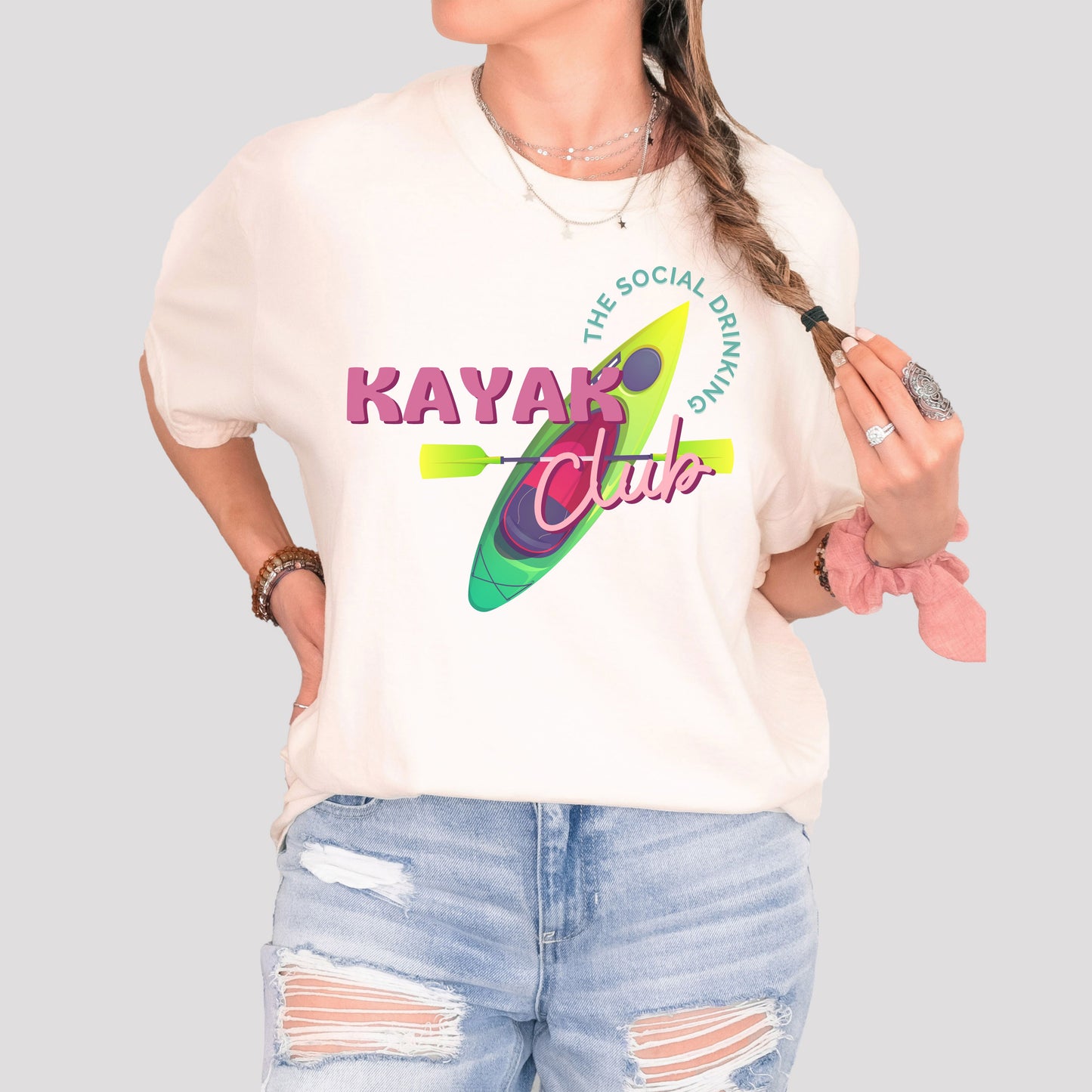 Social Drinking Kayak Club Tee