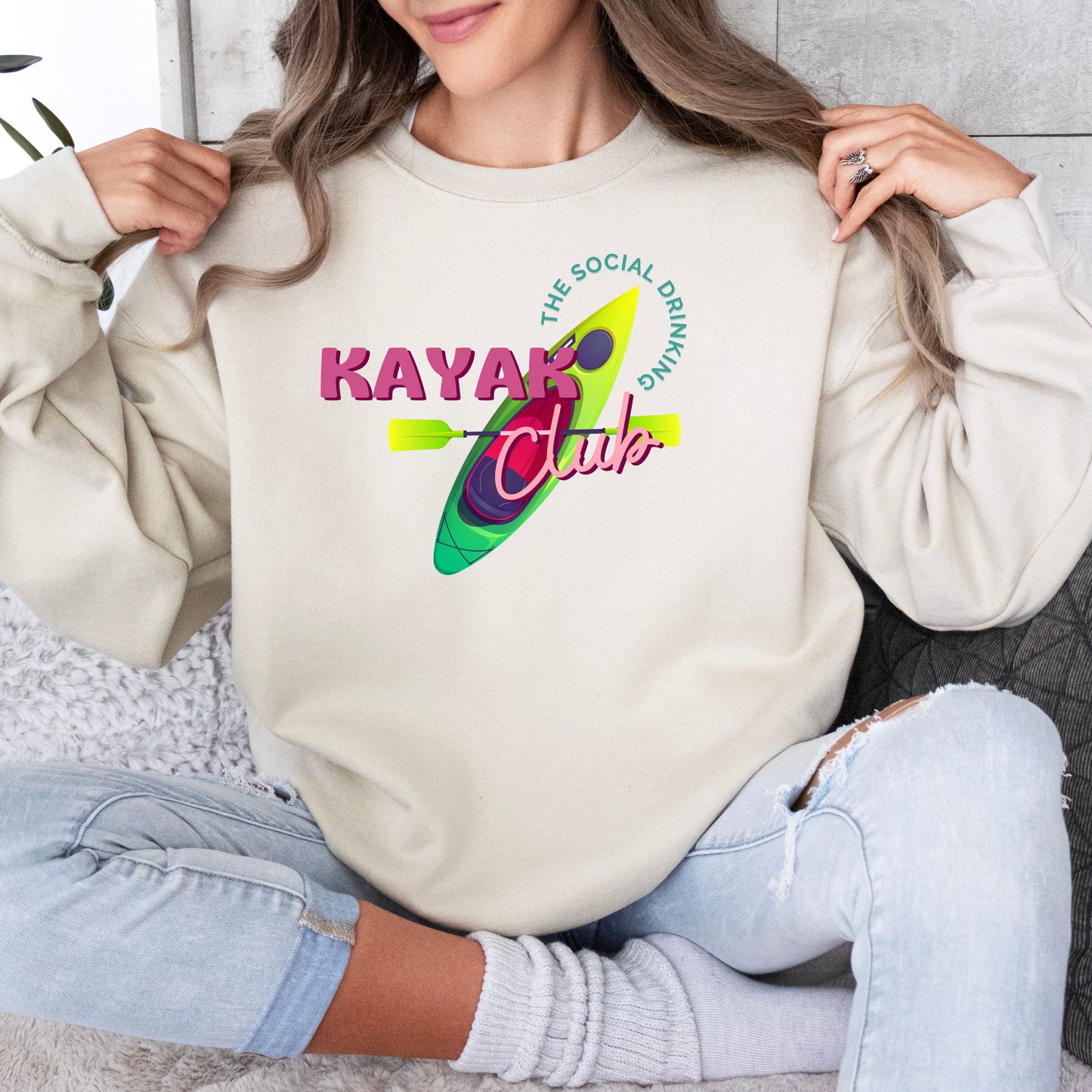 Social Drinking Kayak Club Sweatshirt