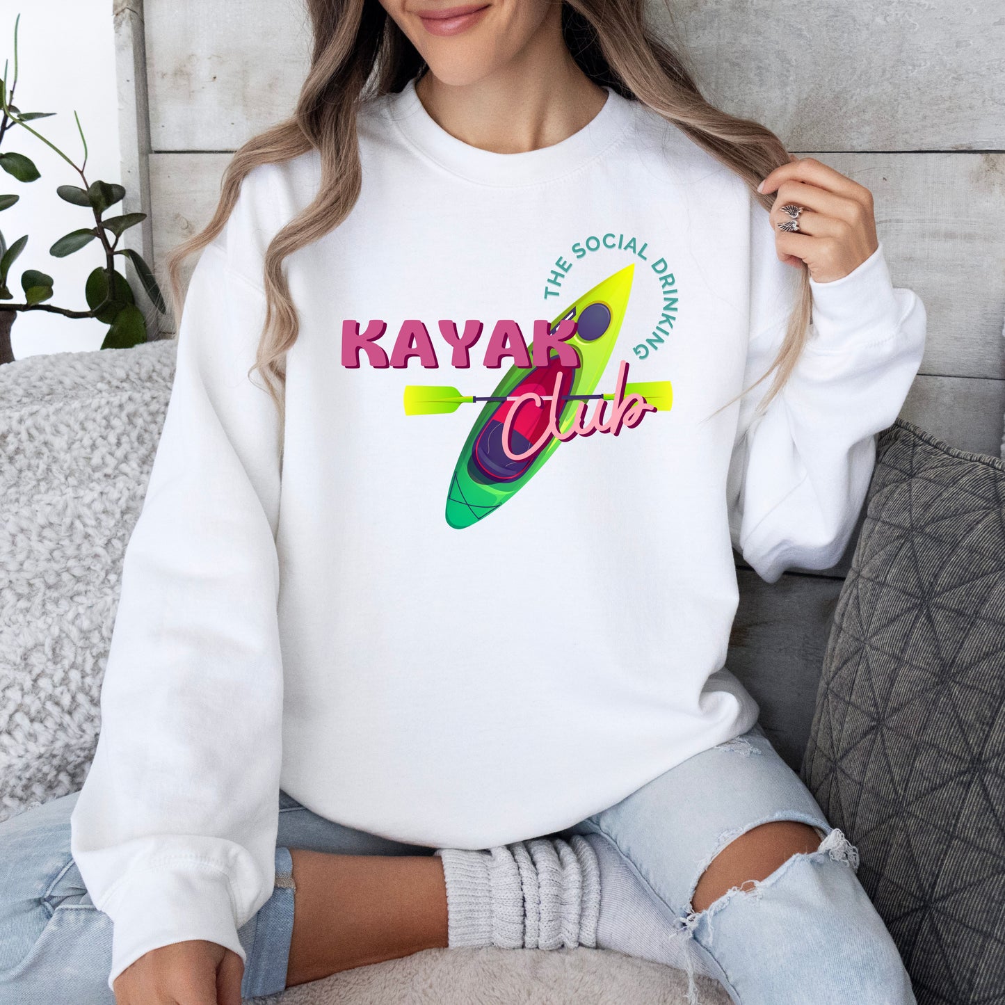 Social Drinking Kayak Club Sweatshirt