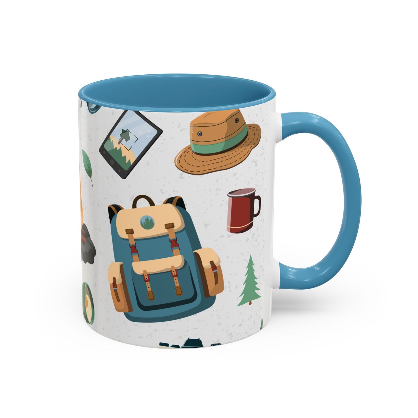 Camping Elements - Colored Handle Ceramic Mug