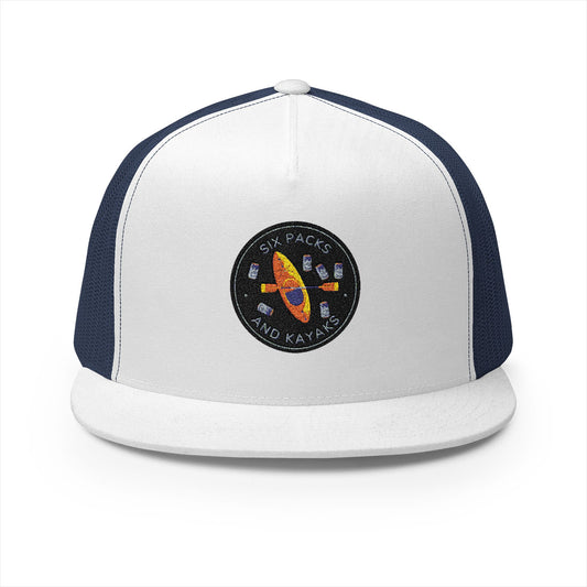 Six Packs & Kayaks" Embroidered Trucker Hat
