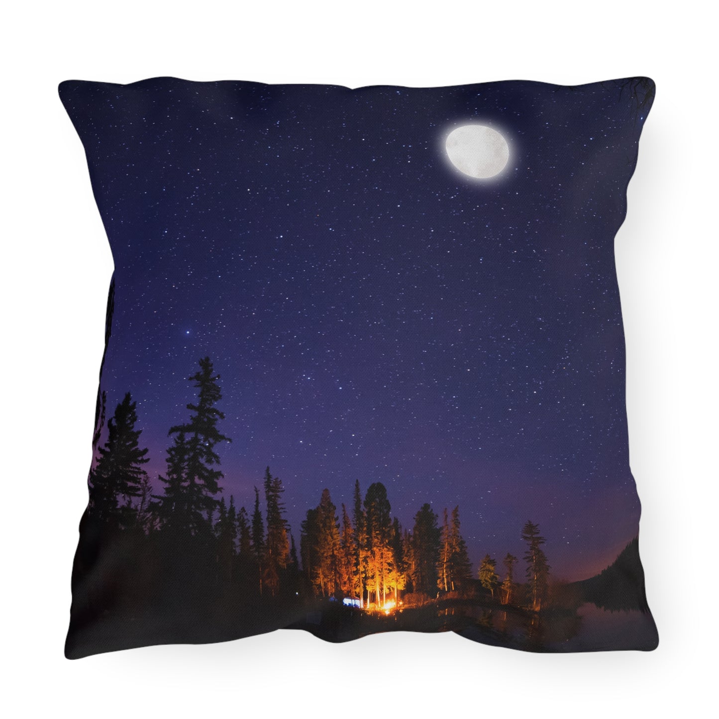 Campfire Nights Outdoor Pillow