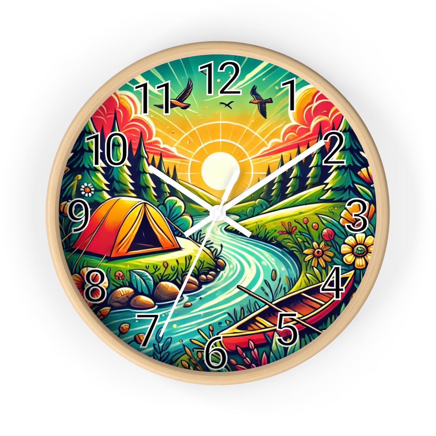 Camping Wall Clock