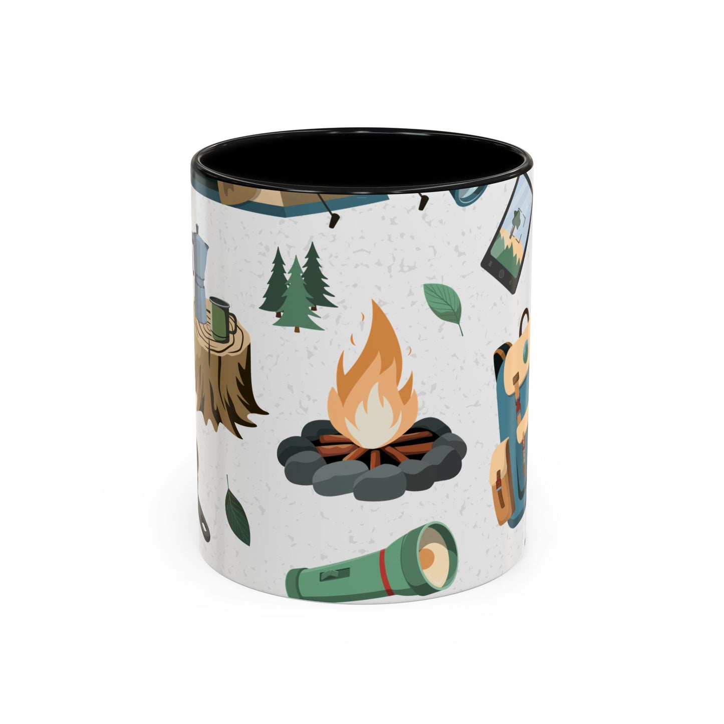 Camping Elements - Colored Handle Ceramic Mug