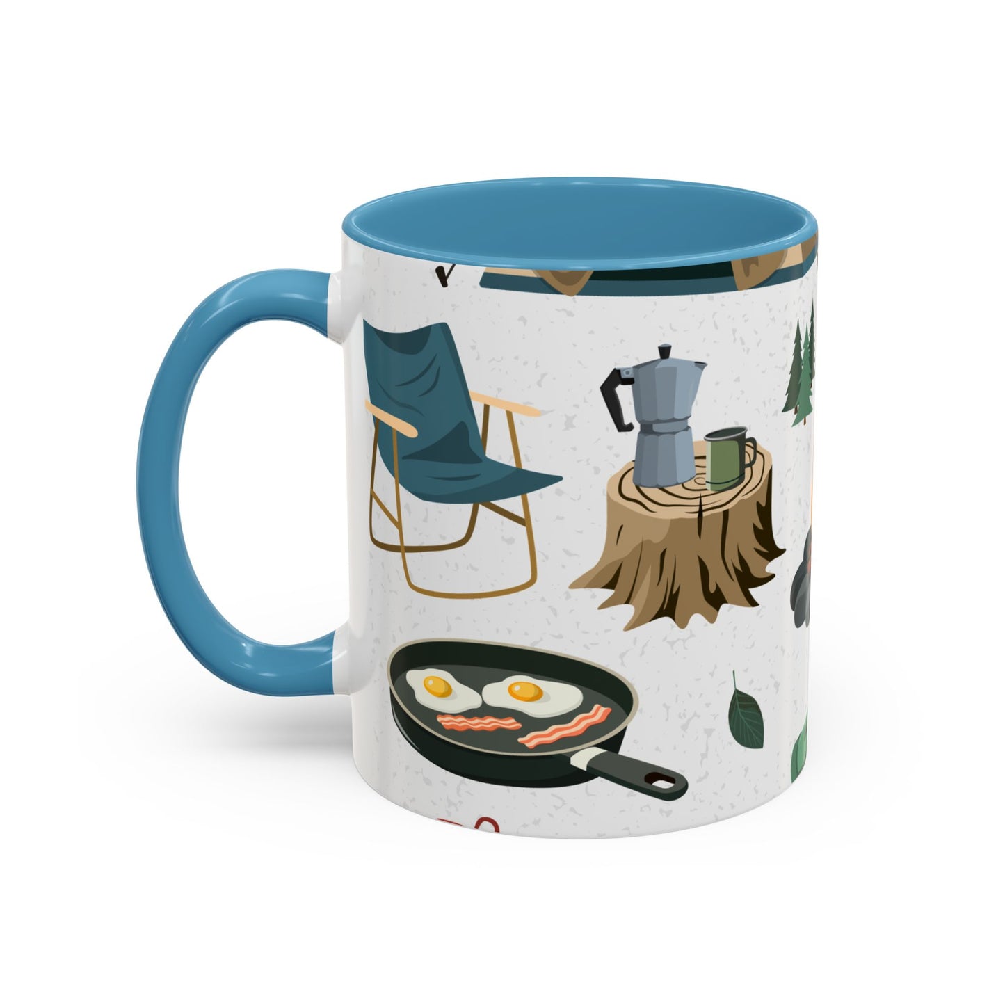 Camping Elements - Colored Handle Ceramic Mug