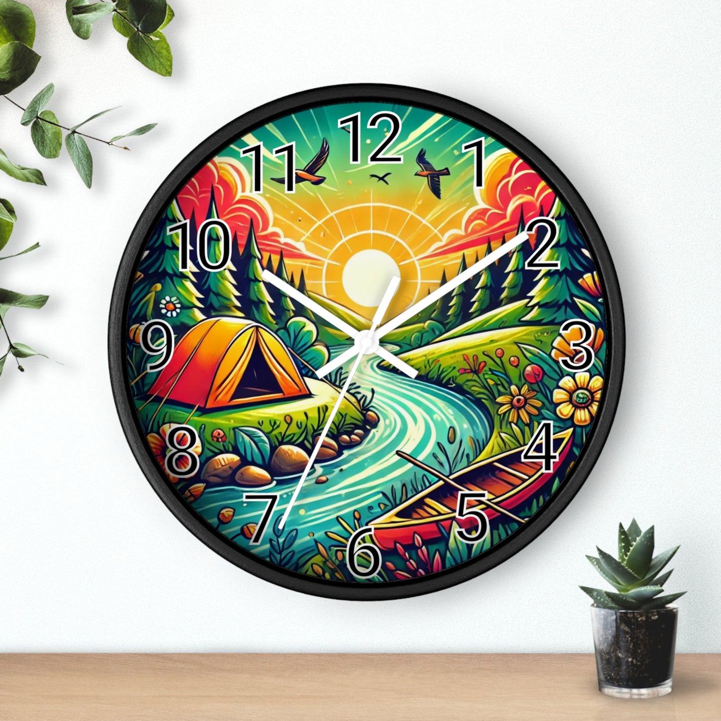 Camping Wall Clock