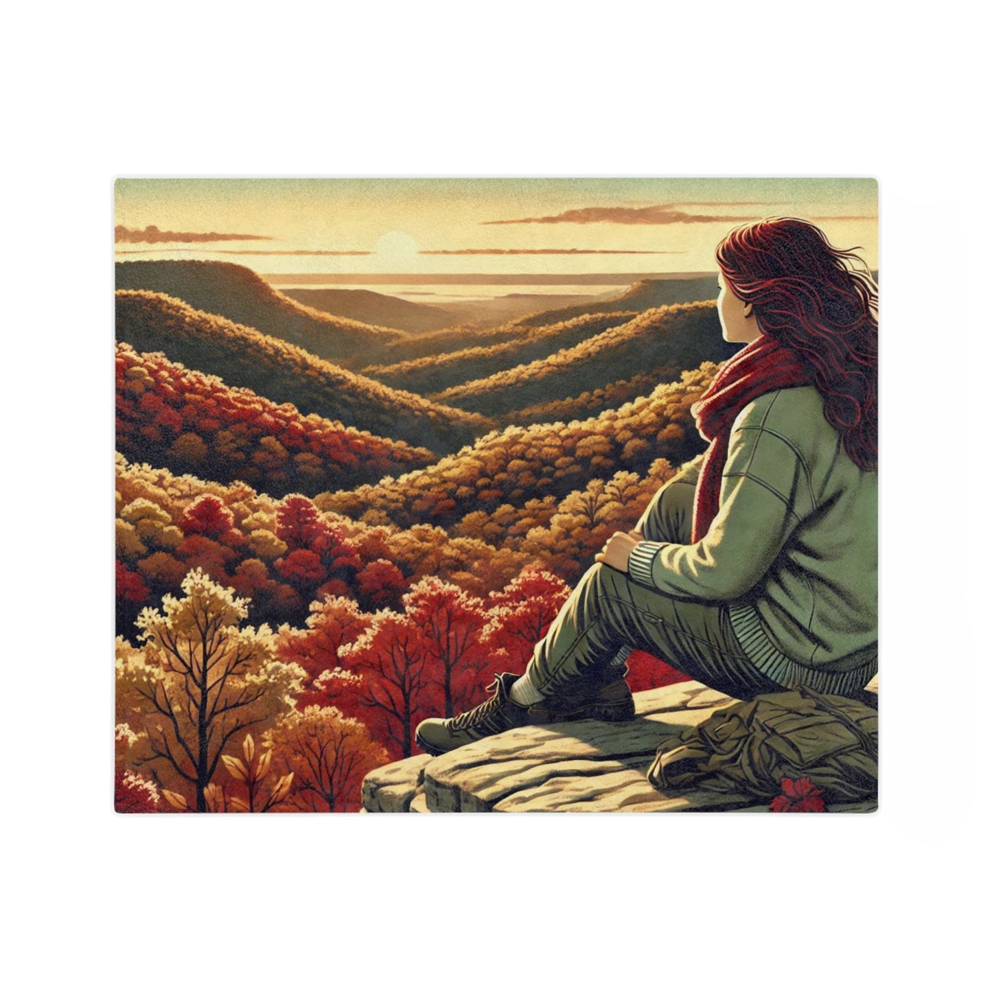 Microfiber Blanket - Fall Views From Above