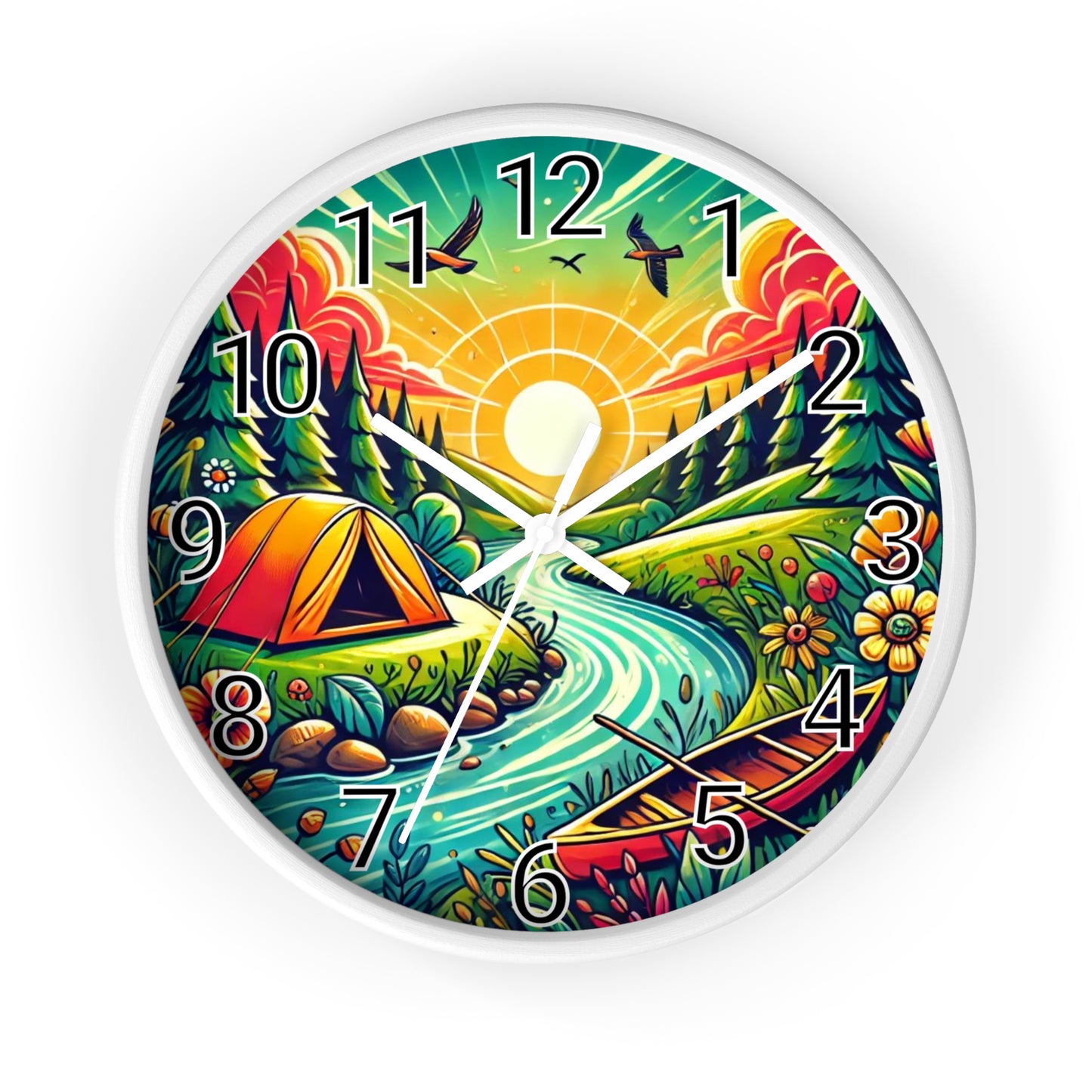 Camping Wall Clock