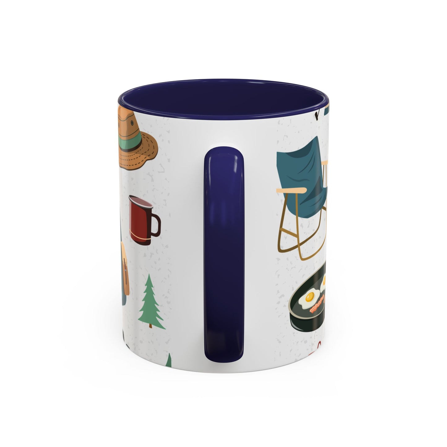 Camping Elements - Colored Handle Ceramic Mug