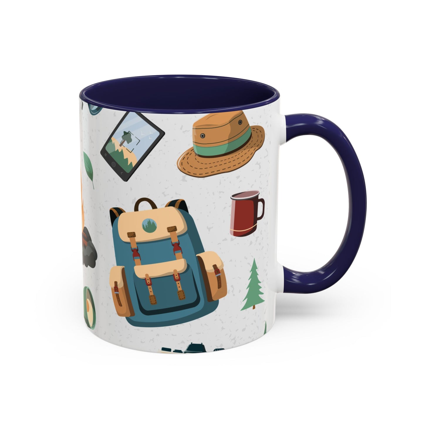 Camping Elements - Colored Handle Ceramic Mug