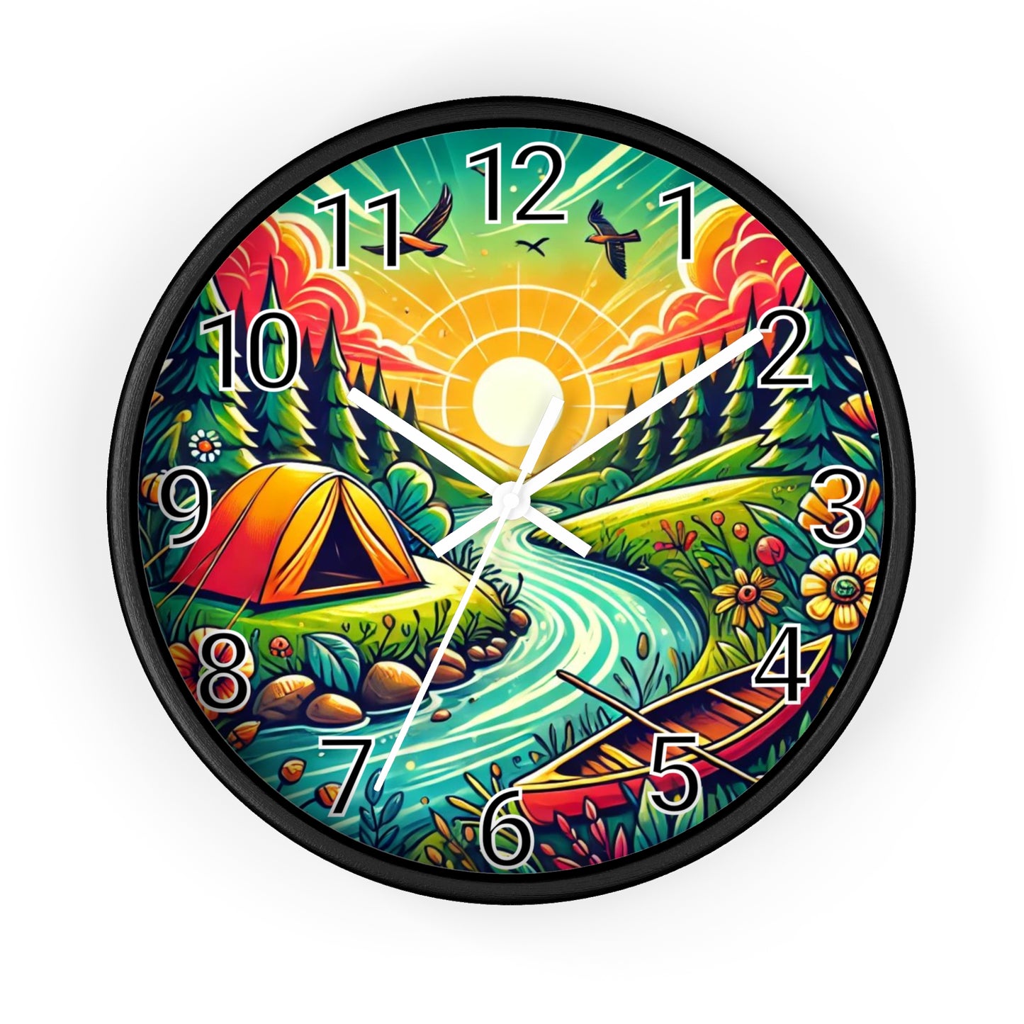 Camping Wall Clock