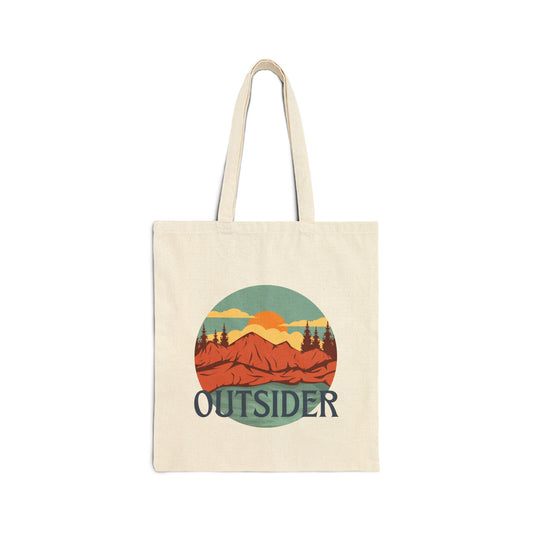 Outsider Cotton Canvas Tote Bag - Perfect for Outdoor Adventures