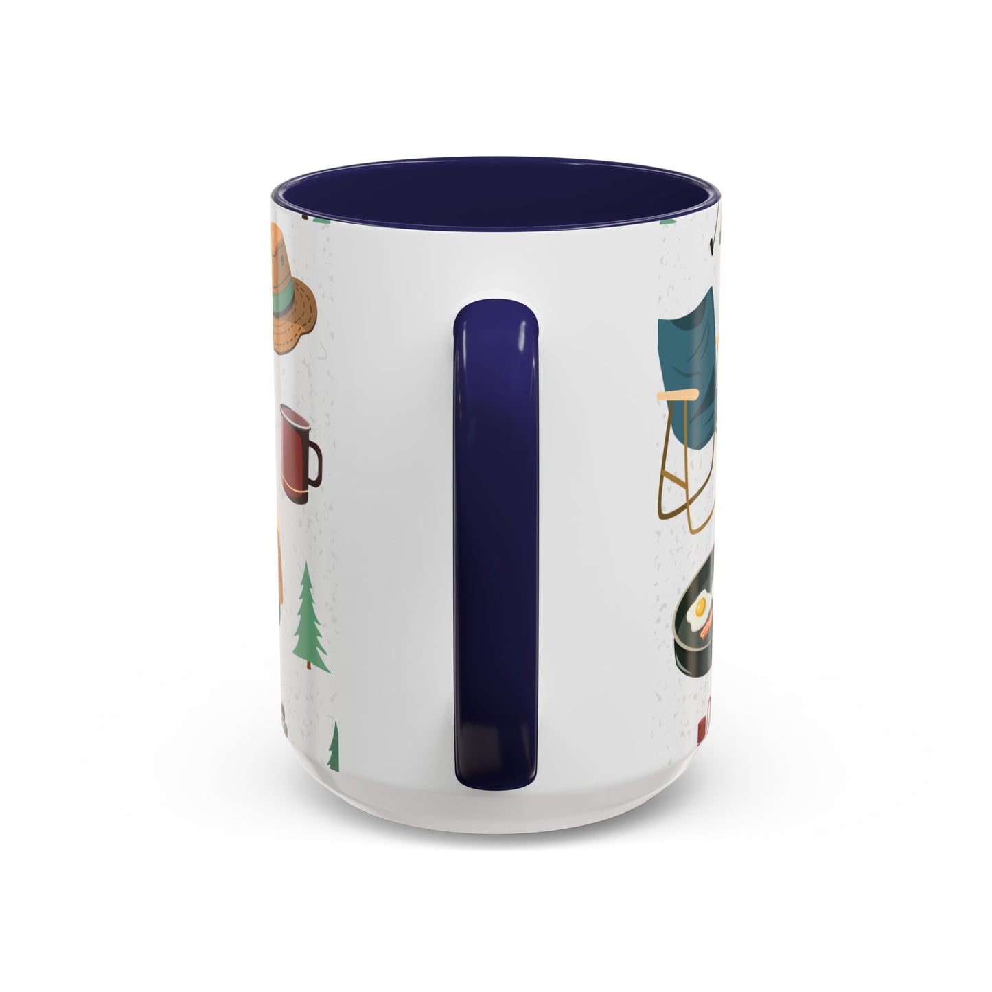 Camping Elements - Colored Handle Ceramic Mug