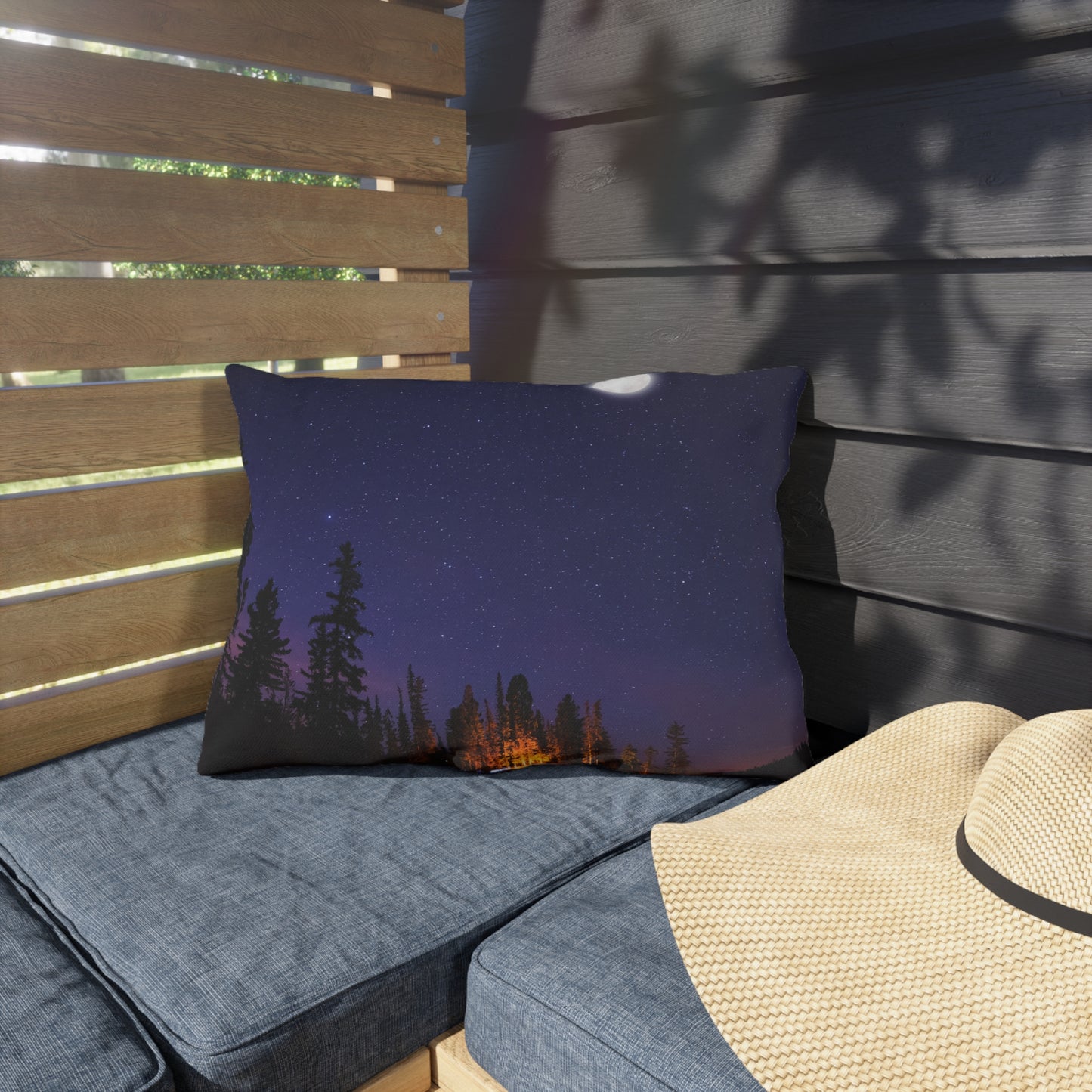 Campfire Nights Outdoor Pillow